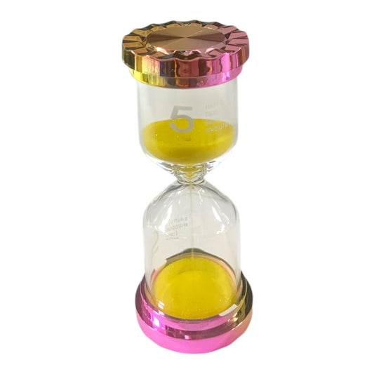 A&T Yellow Sand Timer for Tea 5-Minute Hourglass || ساعة رملية اي اند تي 5 دقائق لون اصفر