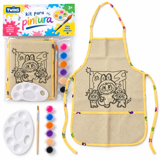 Monster Friends Coloring Apron || مريول تلوين أصدقاء الوحوش