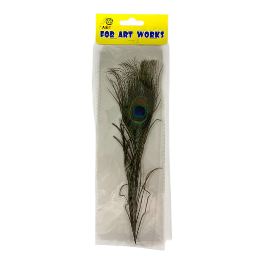 A&T Decorative Peacock Feather for Crafts || ريش طاووس اي اند تي للاشغال اليدوية