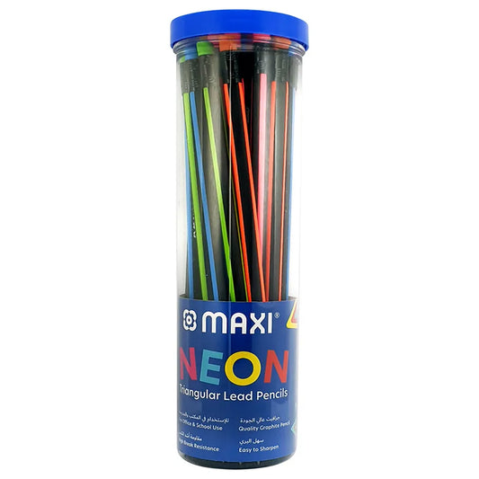 Maxi Neon Pencils Pack 30 || علبة اقلام رصاص ماكسي ٣٠ قلم نيون
