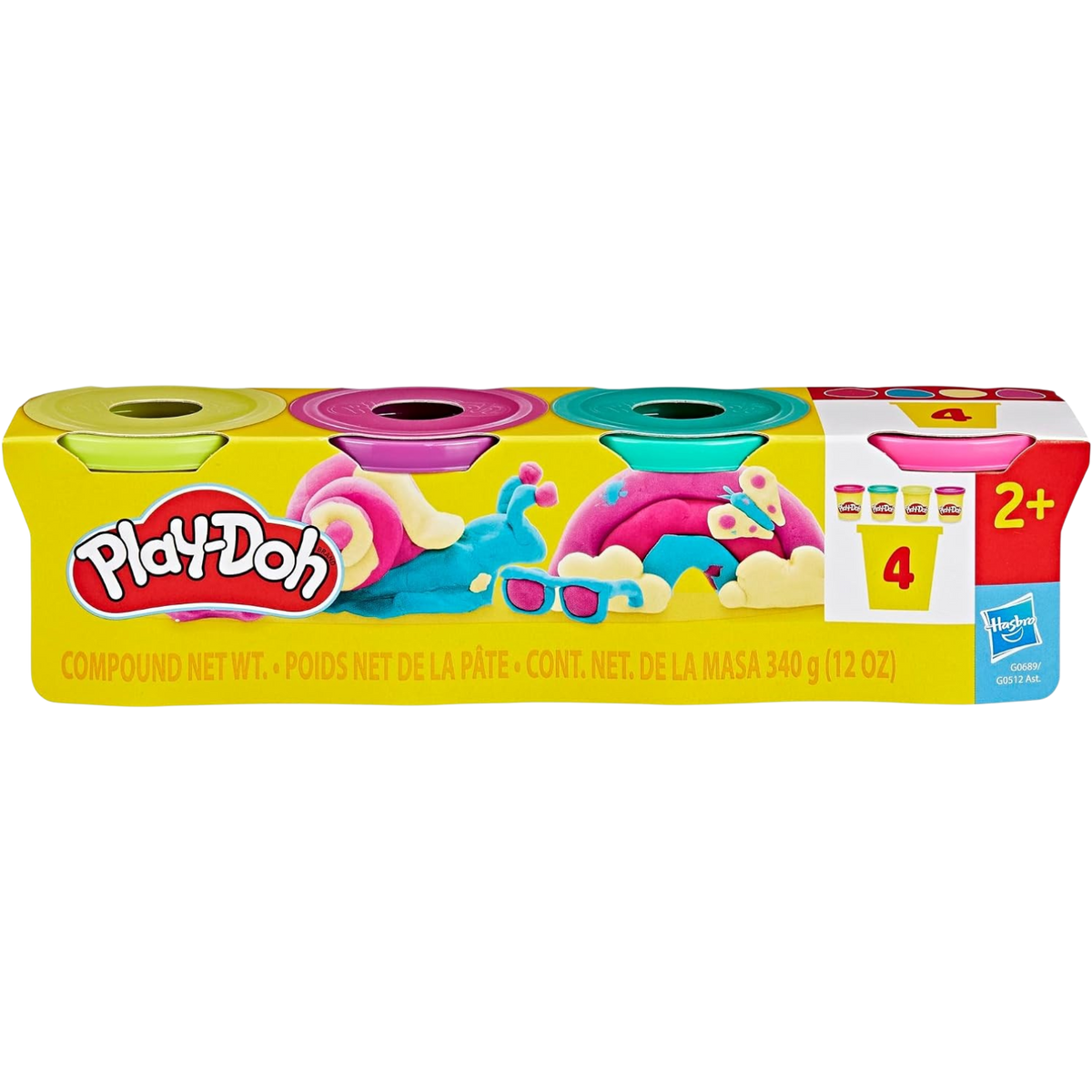 Play Dough 4 Colors Vibrant Colors || بلاي دوه الوان فواتح 4 لون