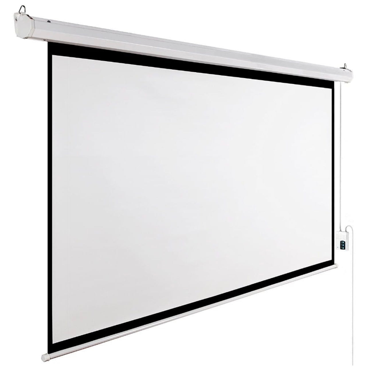 SMQ Electric Projector Screen with RF (120 inch) || اس ام كيو شاشة عرض كهربائية مع ريموت (120 بوصة)