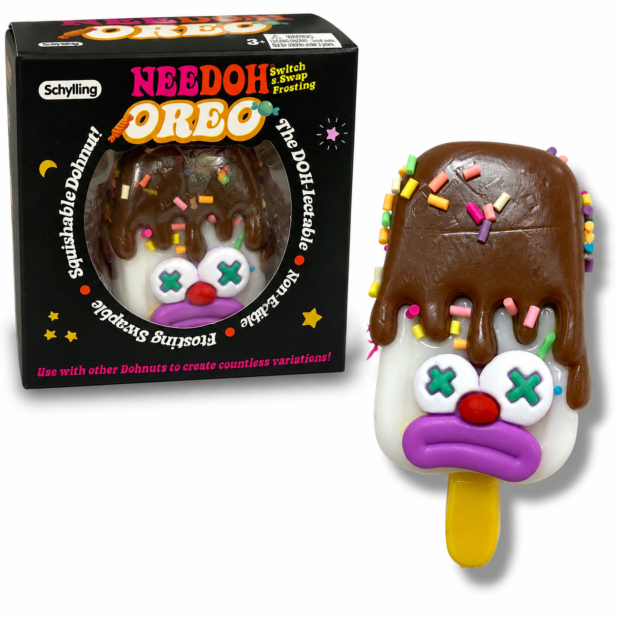 Needoh Smooshers Ice Cream Squishy White || نيدو سموشرز سكوشي ايس كريم ابيض