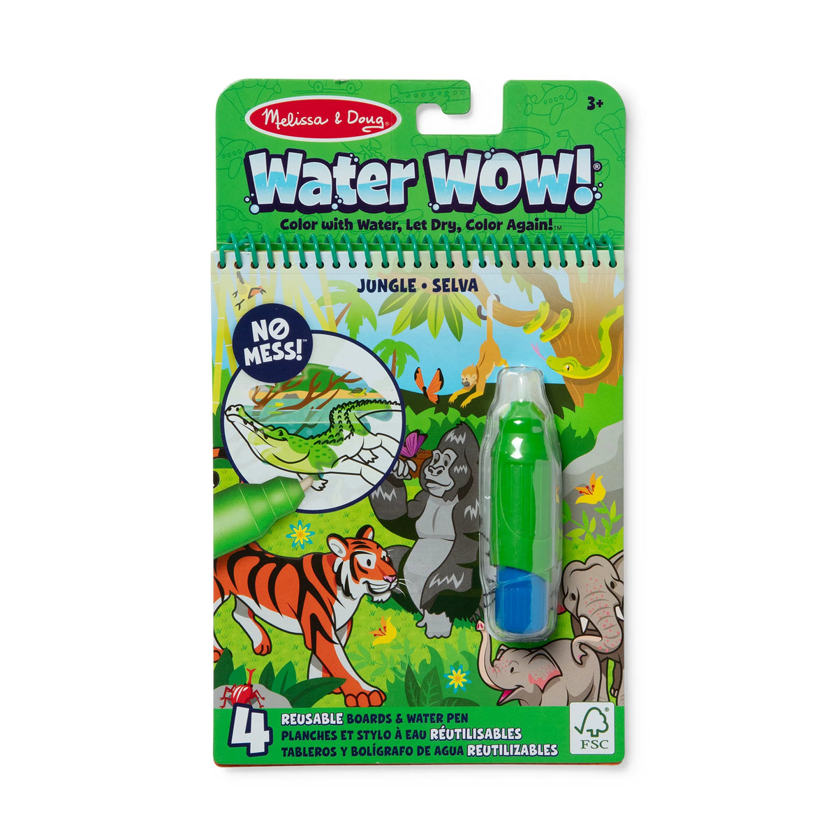 Melissa and Doug Water Water Reveal Pad Jungle || ميليسا آند دوج  لوحة رسم بالقلم المائي الغابة