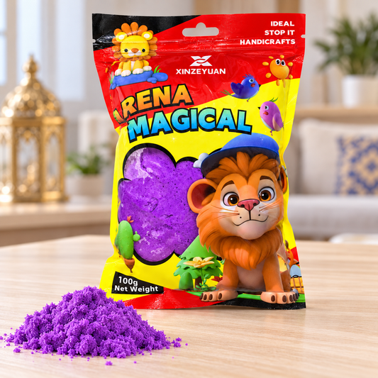 XINZEYUAN Magical Sand 100 g - Purple || رمل سحري XINZEYUAN 100 جم - بنفسجي
