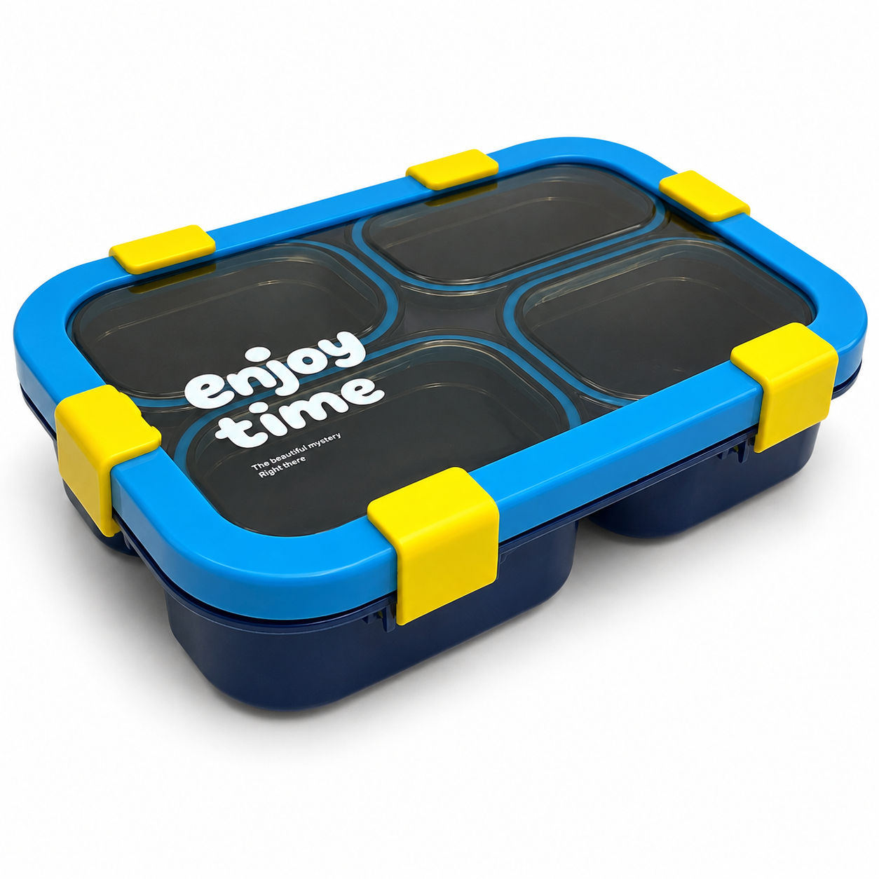 Lunch Box 4 Sections Blue || لانش بوكس 4 اقسام ازرق