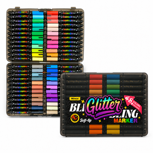 Bling Glitter Marker 48 Color || الوان جليتر ماركر بلينغ 48 لون