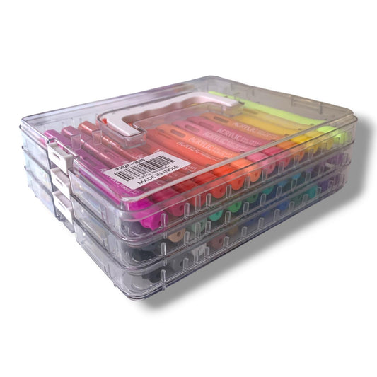 Acrylic Brush Marker 24 Colors || الوان اكريليك برش ماركر 24 لون براس فرشة