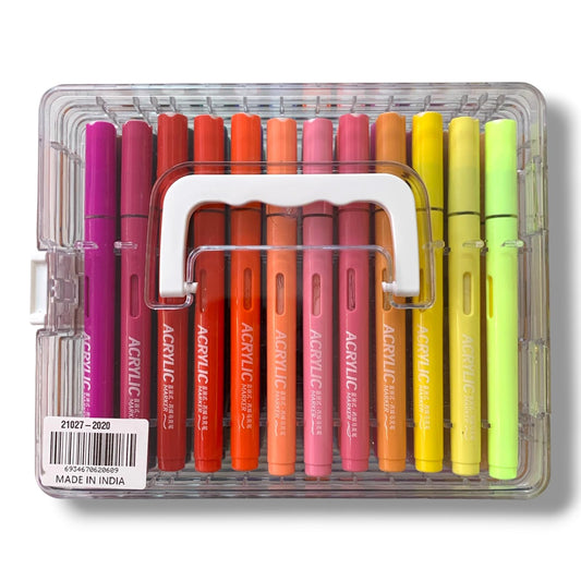 Acrylic Brush Marker 60 Colors || الوان اكريليك برش ماركر 60 لون براس فرشة