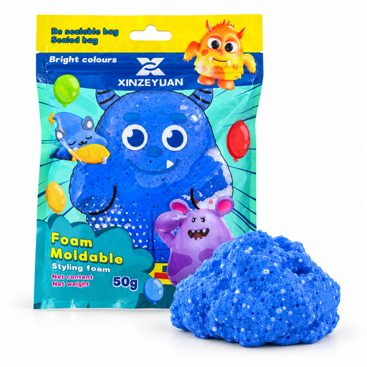 XINZEYUAN Foam Modelling Compound 50 g - Blue || مادة فوم XINZEYUAN للتشكيل 50 جم - أزرق