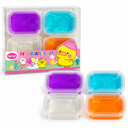 Creative Modelling Four Tub Set Chick || مجموعة صلصال للتشكيل بأربع علب بتصميم كتكوت