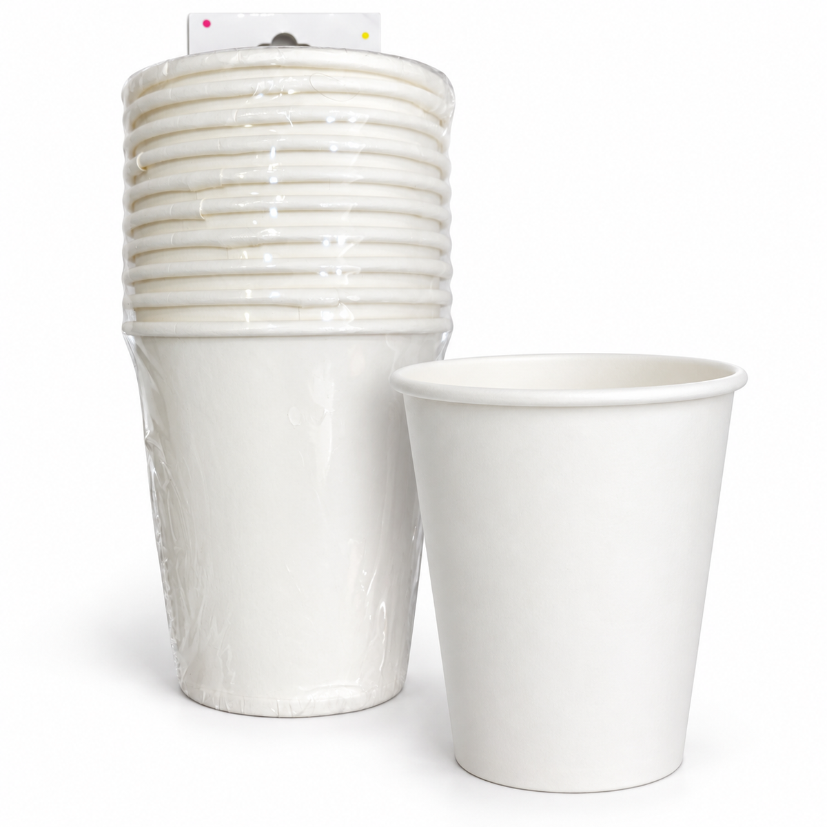 White Paper Party Cups || أكواب ورقية للحفلات أبيض