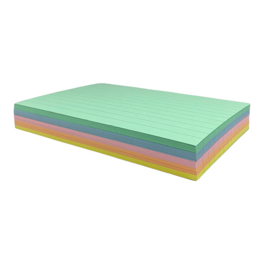 Colored Index Cards 4x6 || بطاقات مخططة ملونة 4*6
