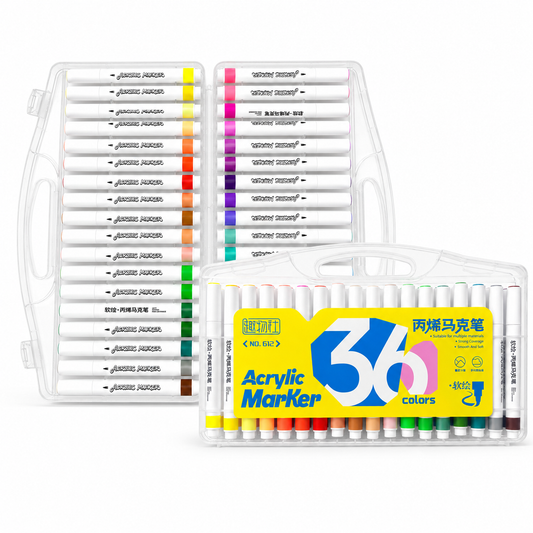 Acrylic Marker 36 Colors || الوان اكريليك ماركر 36 لون