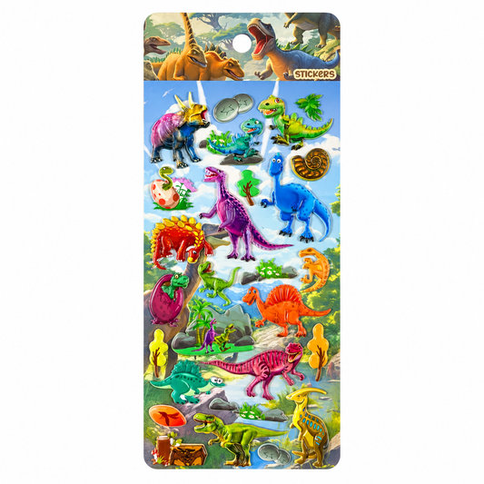 A&T Embossed Stickers Dinosaurs #2 || ستيكرات بارزة اي اند تي ديناصورات #2