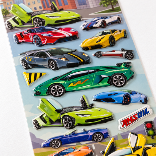 A&T Embossed Stickers Vehicles #7 || ستيكرات بارزة اي اند تي سيارات #7