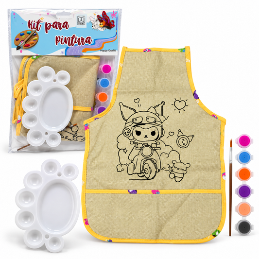 Kuromi Coloring Apron || مريول تلوين كورومي