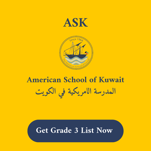 ASK American School of Kuwait Stationery supply list Grade 3