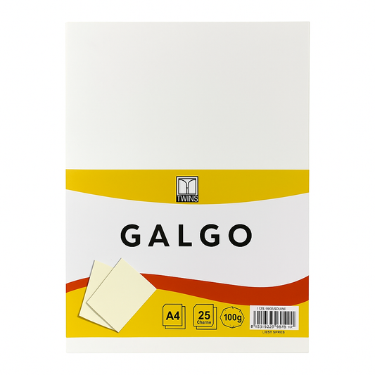 Twins Off White GALGO 100g A4 Paper 25 Sheets || ورق جالجو مراسلات 100 جرام باكيت 25 ورقة لون ابيض