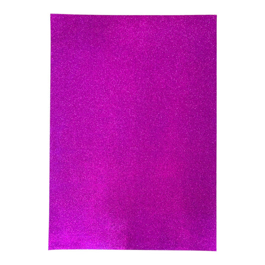 A&T Foam Sticker Glitter Sheets 50 x 70 cm Purple || وسيلة فوم جلتر زري اي اند تي حجم 50*70 ستيكر لون بنفسجي
