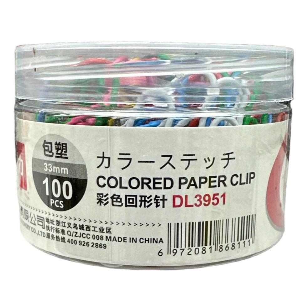 Golden Paper Clips DL3951 33 mm 100 pcs || كليبسات ورق ذهبية ٣٣ مم ١٠٠ حبة