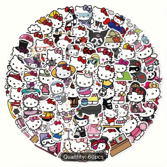 Hello Kitty Stickers 60 Pcs