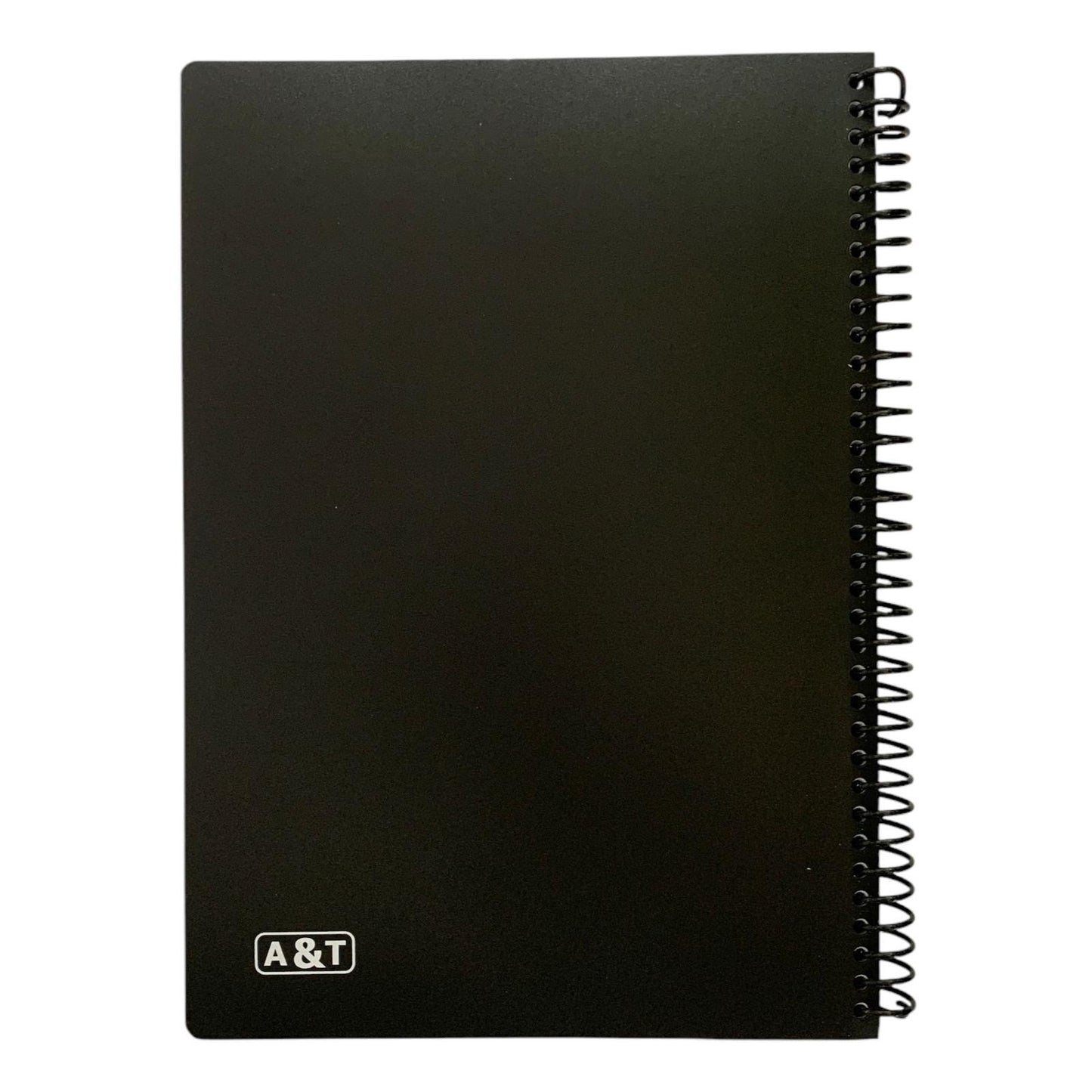 A&T Spiral Note Book 8x10 60 Pages 2 Lines Assorted Color || دفتر سلك سادة اطلس حجم 8*10عدد 60 ورقة 2 سطر انجليزي الوان مختلفة