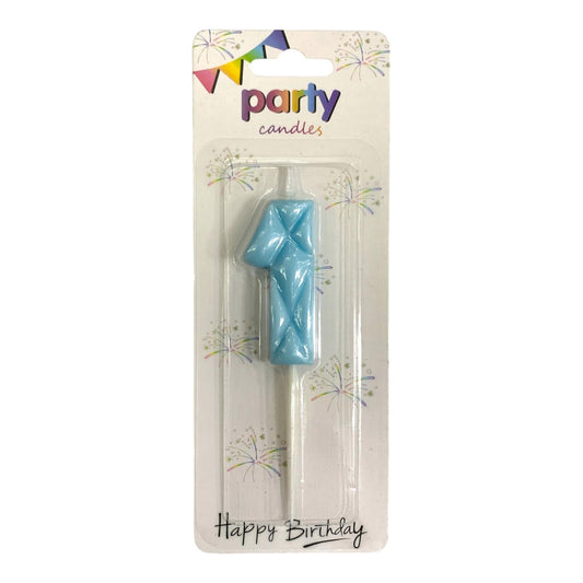 Birthday Candles Blue Color from 0-9 || شموع اعياد ميلاد لون ازرق من ٠-٩