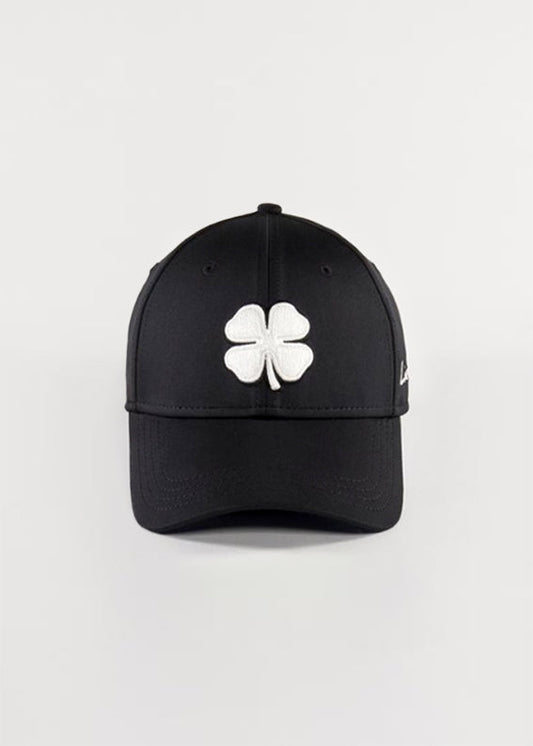 PREMIUM CLOVER 41(BLACK/WHITE LOGO) || كاب بلاك كلوفر #14
