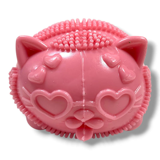 Needoh Fuzz Ball Wild Cats Squishy Pink || نيدو فز بول شكل قطوة سكوشي وردي