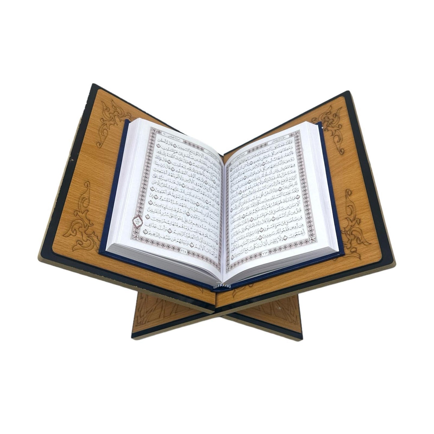 حامل قرآن أرضي خشبي