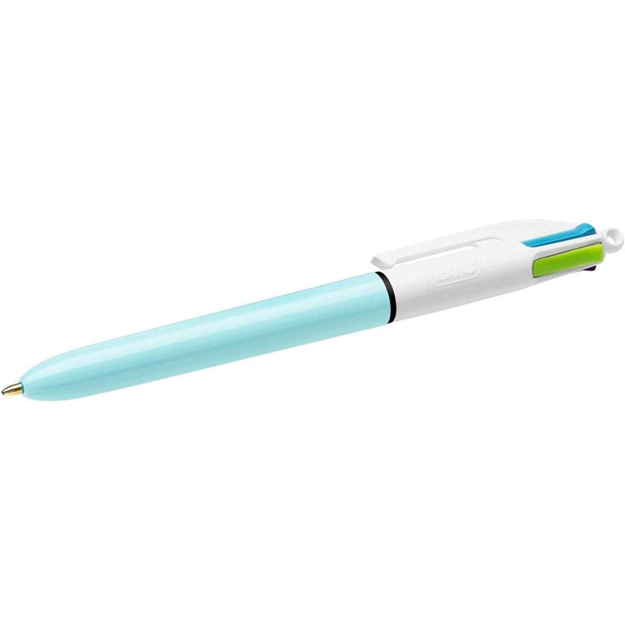 BIC Pen 4 Pastel Colors Solid Blue Color || قلم حبر بيك ٤ لون ازرق باستيل