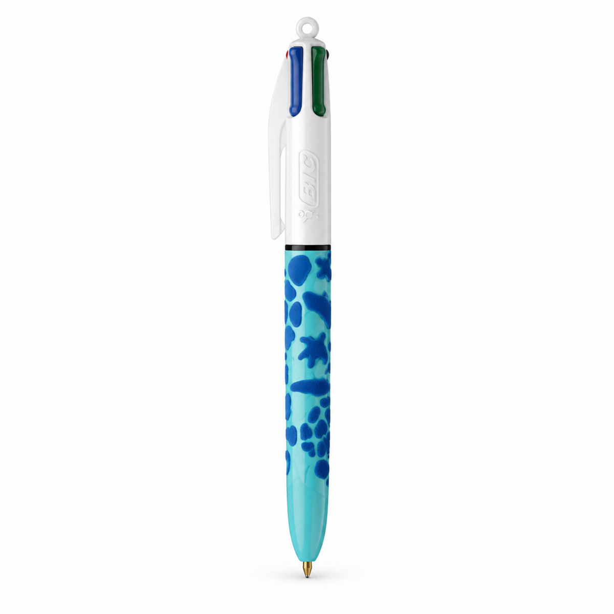 BIC 4 Colours Velvet Gecko Pens || قلم بيك 4 ألوان قطيفة وزغة