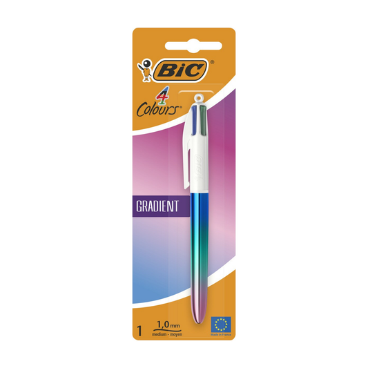 BIC 4 Colours Gradient Pens || قلم بيك 4 ألوان متدرج لماع