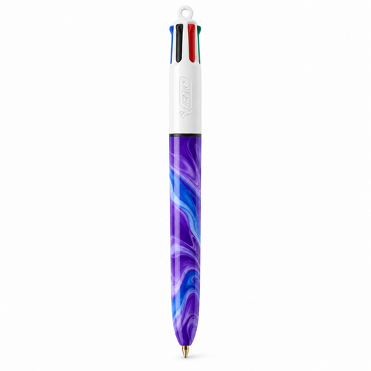 BIC 4 Colours Hydro Purple Pens || قلم بيك 4 ألوان هيدرو موف