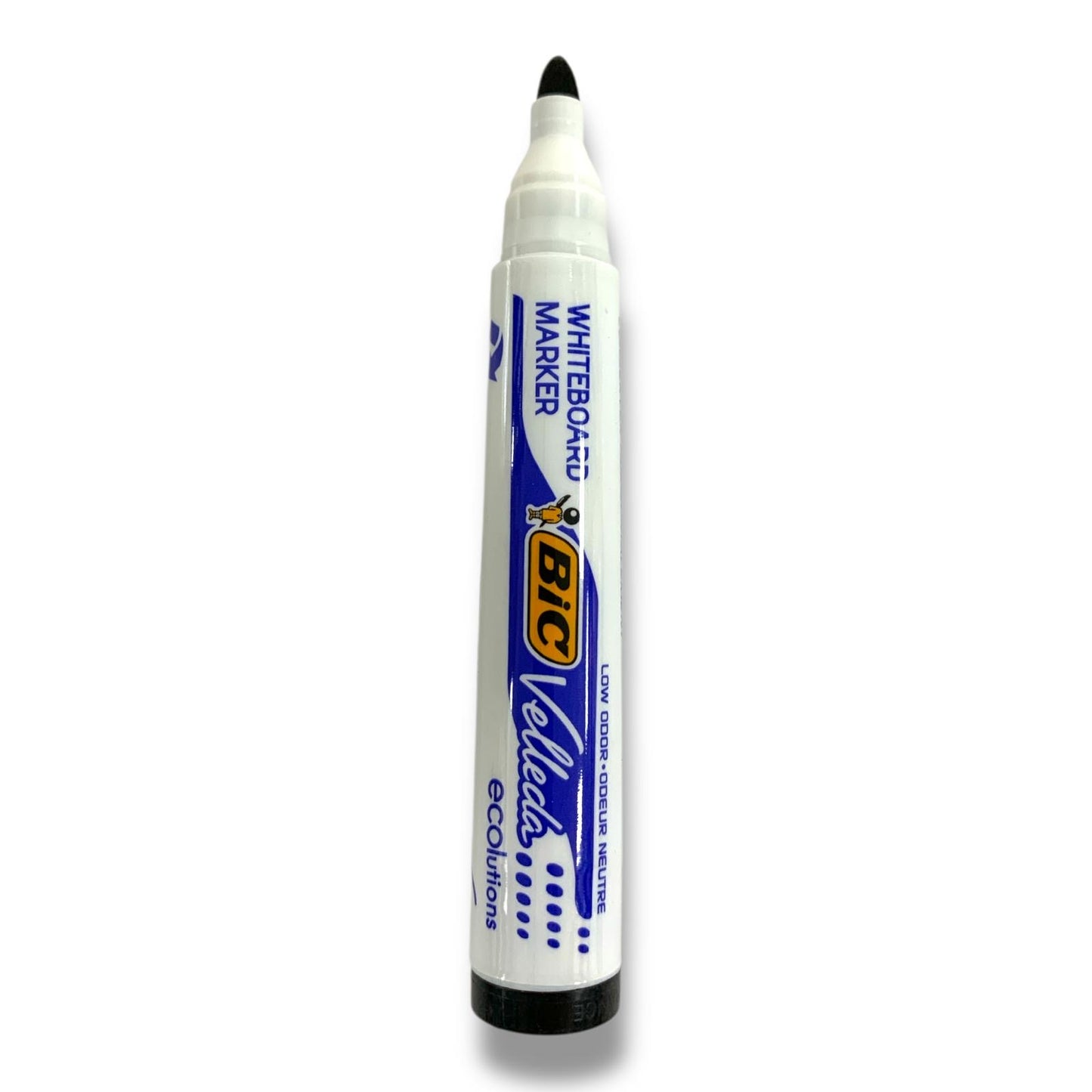 Bic Velleda Whiteboard Marker Round Tip Black || قلم صبورة بيك راس مدور فيليدا اسود
