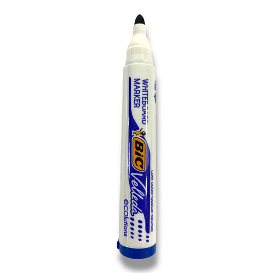 Bic Velleda Whiteboard Marker Round Tip Blue || قلم صبورة بيك راس مدور فيليدا ازرق

