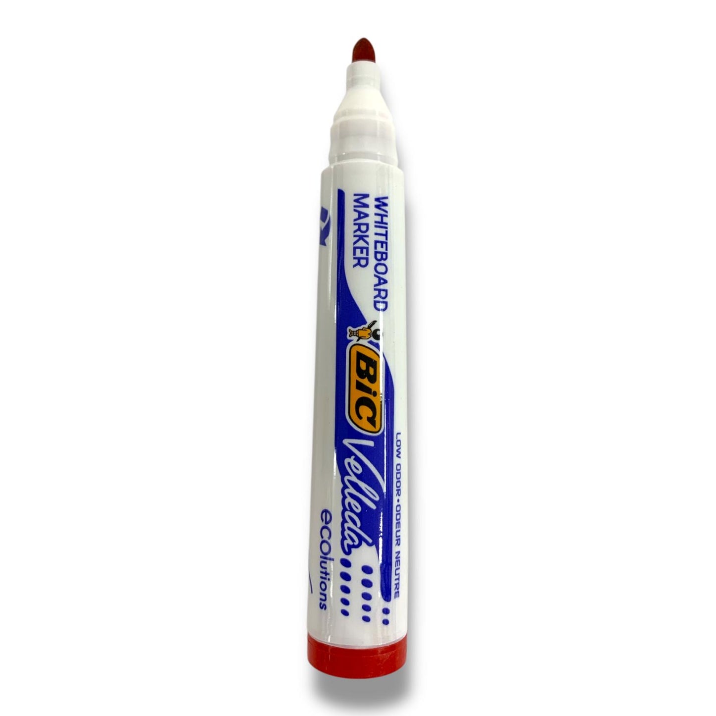 Bic Velleda Whiteboard Marker Round Tip Red || قلم صبورة بيك راس مدور فيليدا احمر
