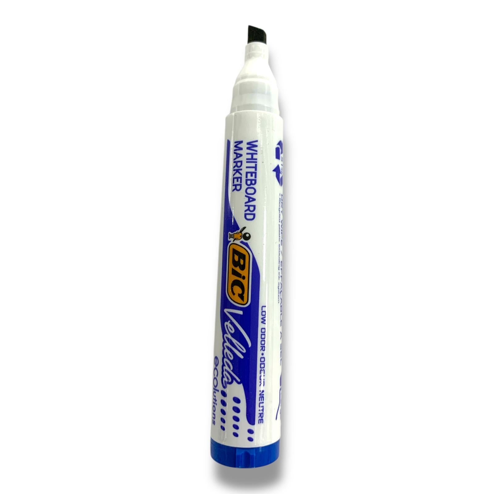 Bic Velleda Whiteboard Marker Chisel Tip Blue || قلم صبورة بيك راس مشطوف فيليدا ازرق
