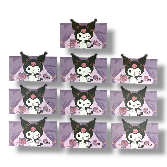Girgian Envelopes 10 Pcs Kuromi || اظرف قرقيعان ١٠ حبة كرومي