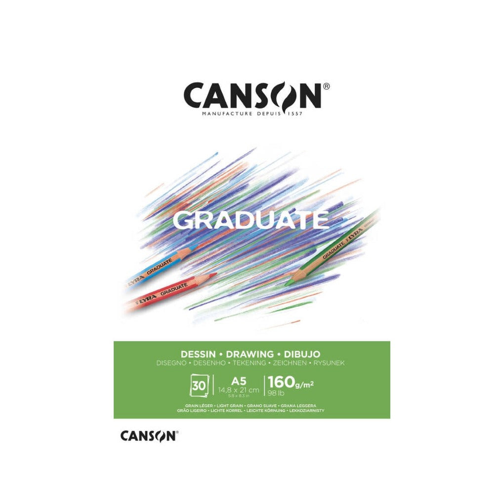 Canson GRADUATE Drawing A5  || A5 كراسة رسم كانسون جراديوت دراونج