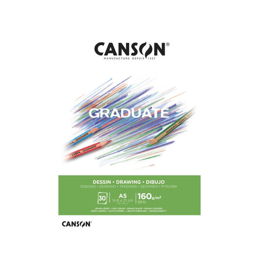 Canson GRADUATE Drawing A5  || A5 كراسة رسم كانسون جراديوت دراونج