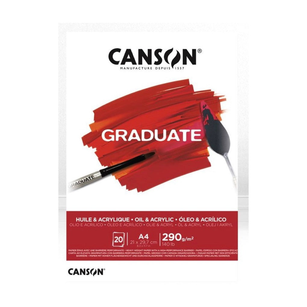 Canson GRADUATE OIl and Acrylic A4  ||  A4 كراسة رسم كانسون لالوان الزيت و الاكريليك