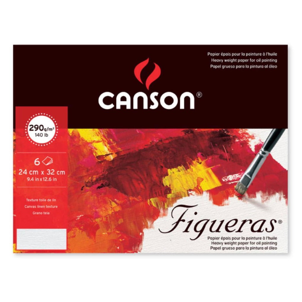 CANSON FIGUERAS FOR OIL / ACRYLIC 290 gm || كراسة كانسون للاكريلك والزيتي 290 جم