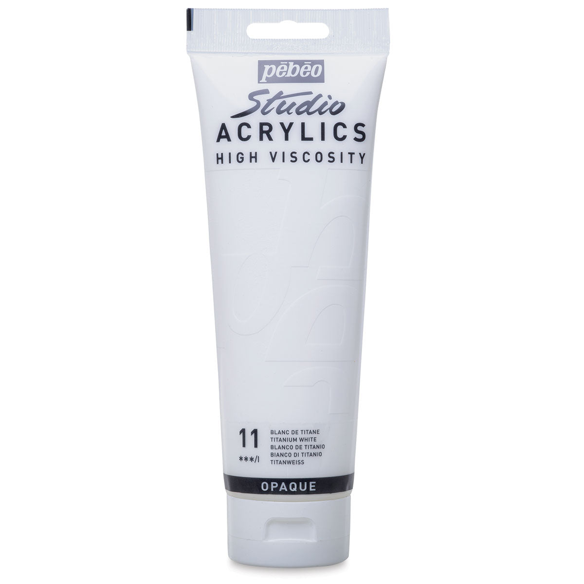 Pebeo Studio Acrylics High Viscosity 250 ml White || الوان بيبيو اكريليك 250 مل ابيض