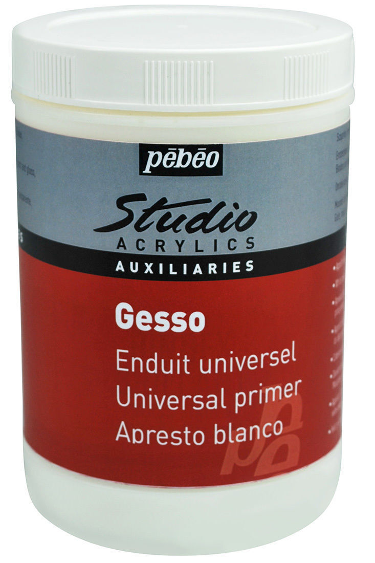 Pebeo Universal Primer Gesso 1L || جيسو بيبيو ابيض 1 لتر