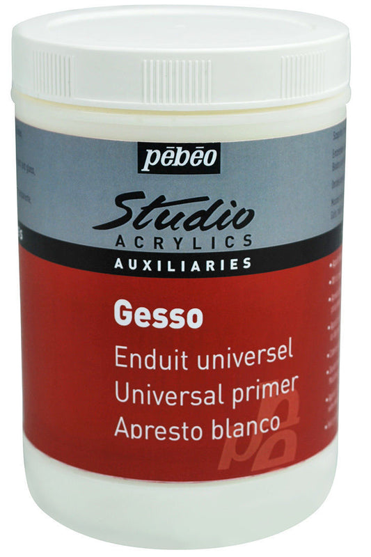 Pebeo Universal Primer Gesso 1L || جيسو بيبيو ابيض 1 لتر