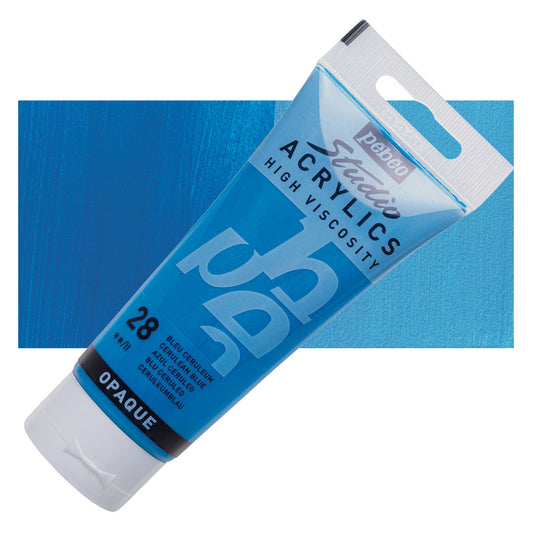 Pebeo Studio Acrylics High Viscosity 100 ml Cerulean Blue || الوان بيبيو اكريليك 100 مل لون ازرق
