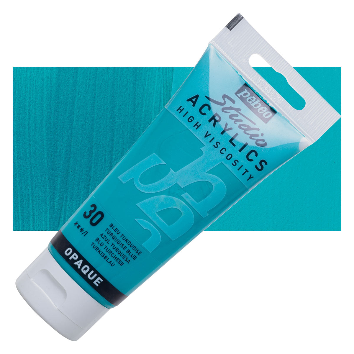 Pebeo Studio Acrylics High Viscosity 100 ml Turquoise Blue || الوان بيبيو اكريليك 100 مل لون ازرق تركوازي