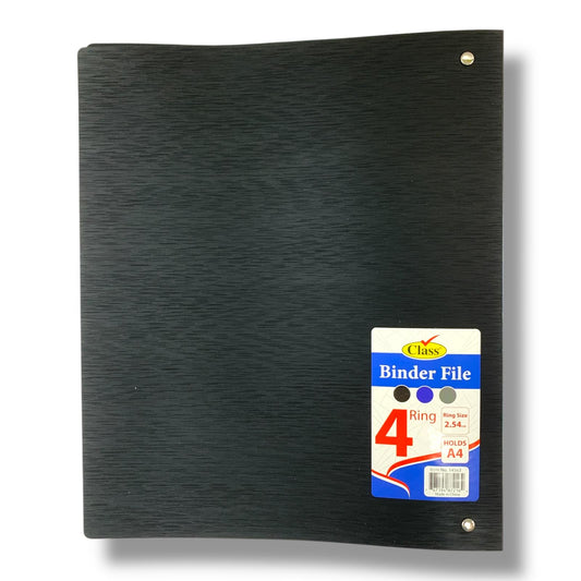 Class 4 Ring Binder File Black Color || ملف كلاس 4 حلقات لون اسود